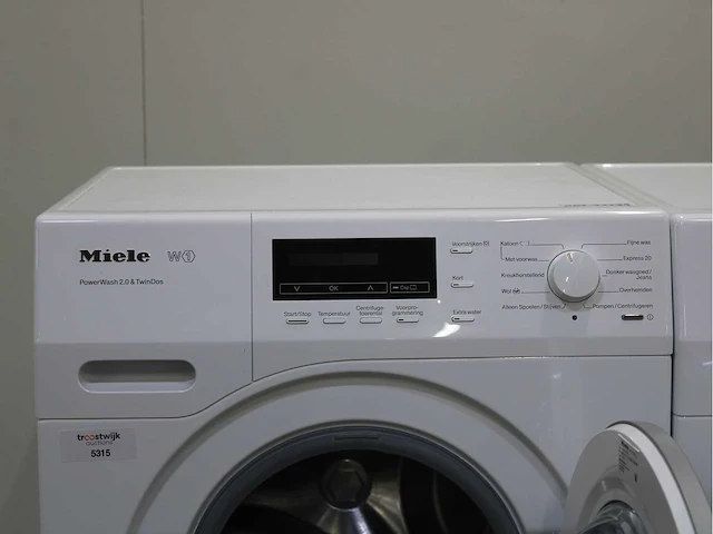 Miele w1 powerwash 2.0 & twindos wasmachine & miele t1 eco wasdroger - afbeelding 3 van  8