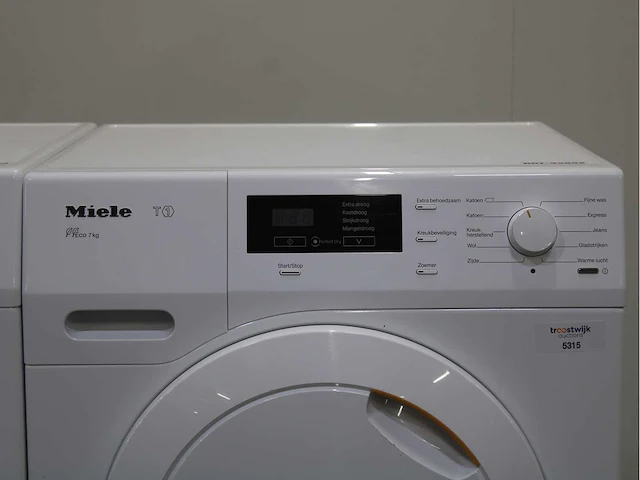 Miele w1 powerwash 2.0 & twindos wasmachine & miele t1 eco wasdroger - afbeelding 6 van  8