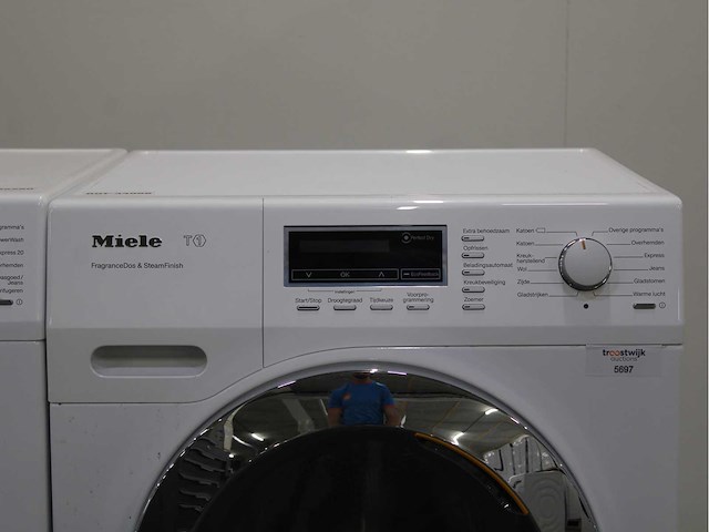 Miele w1 powerwash 2.0 & twindos wasmachine & miele t1 fragrancedos & steamfinish wasdroger - afbeelding 6 van  8