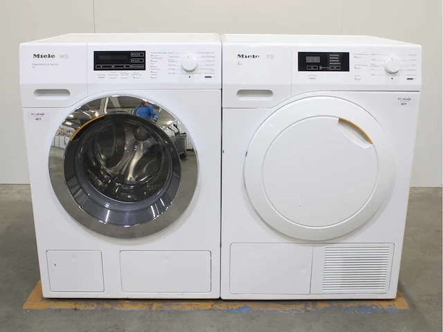 Miele w1 powerwash 2.0 & twindos xl wasmachines & miele t1 eco wasdrogers - afbeelding 1 van  8