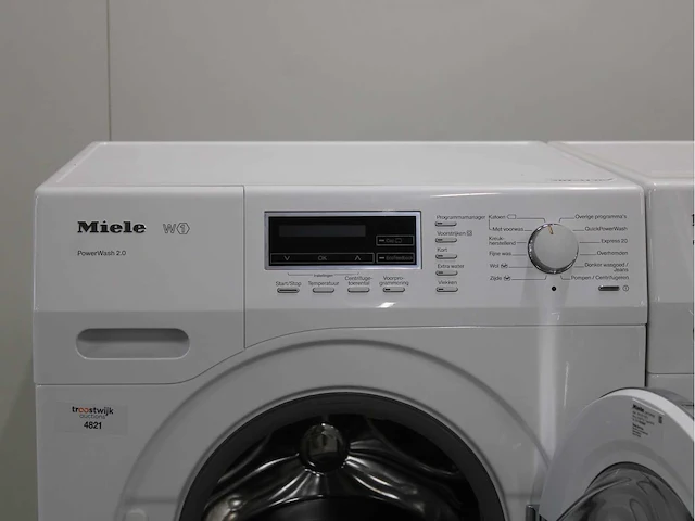 Miele w1 powerwash 2.0 wasmachine & miele t1 fragrancedos & steamfinish wasdroger - afbeelding 2 van  7