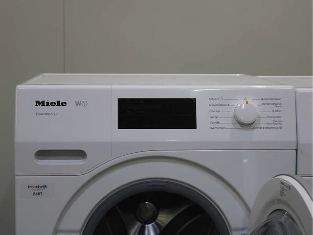 Miele w1 powerwash 2.0 wasmachines & miele t1 eco xl wasdrogers - afbeelding 3 van  8