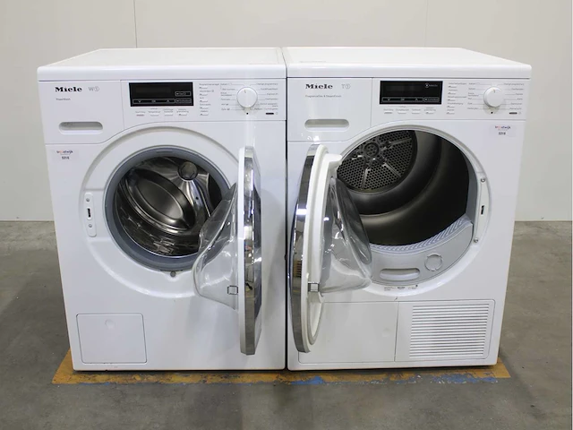 Miele w1 powerwash wasmachine & miele t1 fragrancedos & steamfinish wasdroger - afbeelding 2 van  8