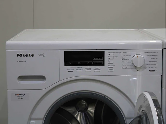 Miele w1 powerwash wasmachine & miele t1 fragrancedos & steamfinish wasdroger - afbeelding 3 van  8