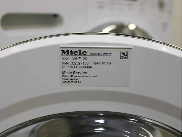 Miele w1 powerwash wasmachine & miele t1 fragrancedos & steamfinish wasdroger - afbeelding 5 van  8