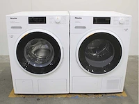 Miele w1 selection powerwash & twindos wasmachine & miele t1 selection ecospeed wasdroger - afbeelding 1 van  8