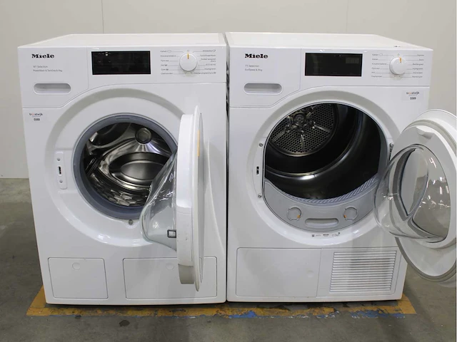 Miele w1 selection powerwash & twindos wasmachine & miele t1 selection ecospeed wasdroger - afbeelding 2 van  8