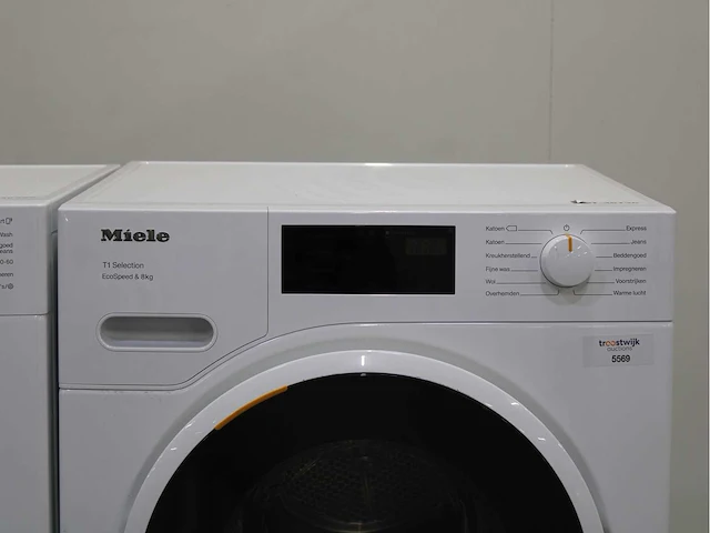 Miele w1 selection powerwash & twindos wasmachine & miele t1 selection ecospeed wasdroger - afbeelding 6 van  8