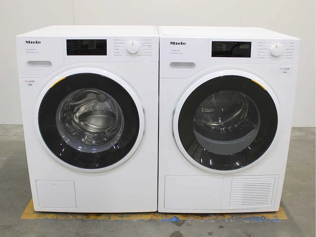Miele w1 selection powerwash wasmachine & miele t1 selection ecospeed wasdroger - afbeelding 1 van  8