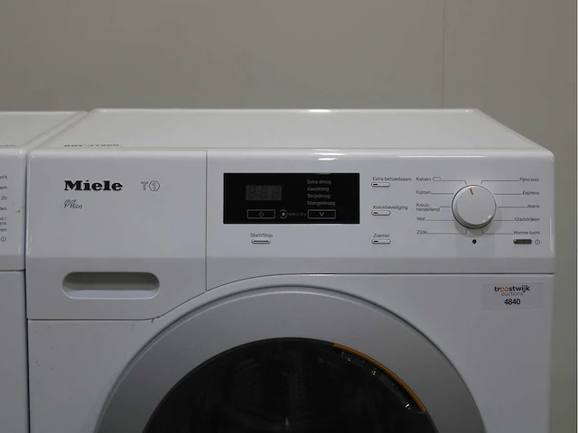 Miele w1 speedcare powerwash 2.0 wasmachine & miele t1 classic eco wasdroger - afbeelding 5 van  7