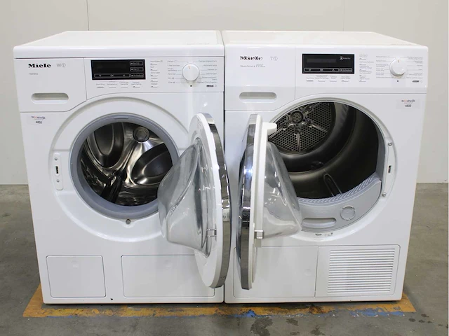Miele w1 twindos wasmachine & miele t1 steamfinish & eco wasdroger - afbeelding 2 van  8
