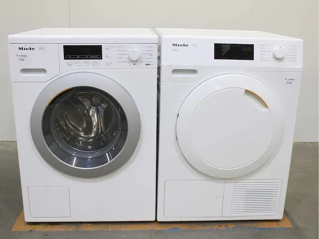Miele w1 wasmachine & miele t1 eco droger - afbeelding 1 van  8