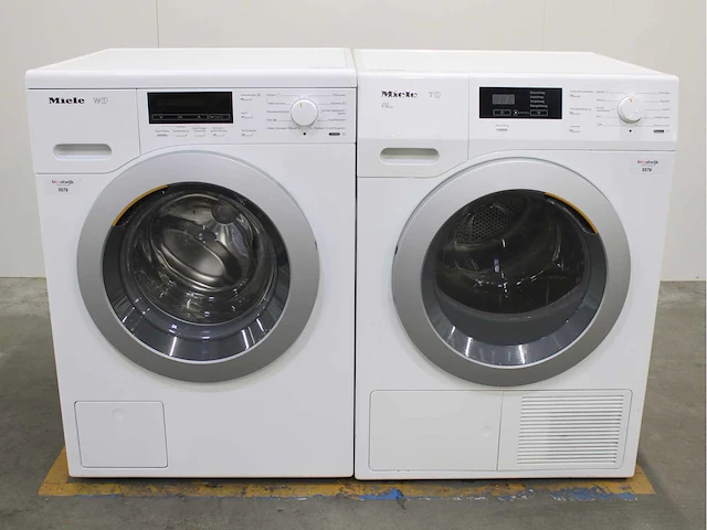 Miele w1 wasmachine & miele t1 eco wasdroger - afbeelding 1 van  8
