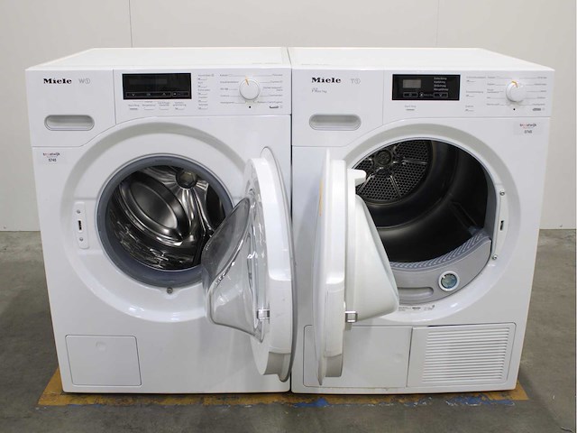 Miele w1 wasmachine & miele t1 eco wasdroger - afbeelding 2 van  8