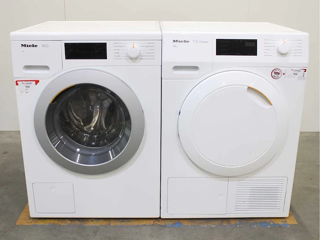 Miele w1 xl wasmachine & miele t1 classic eco wasdroger - afbeelding 2 van  8