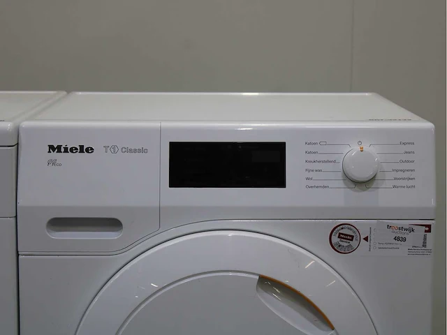 Miele w1 xl wasmachine & miele t1 classic eco wasdroger - afbeelding 6 van  8