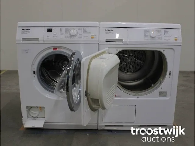 Miele w3241 softcare system wasmachine & miele t4263 c softcare system droger - afbeelding 2 van  8