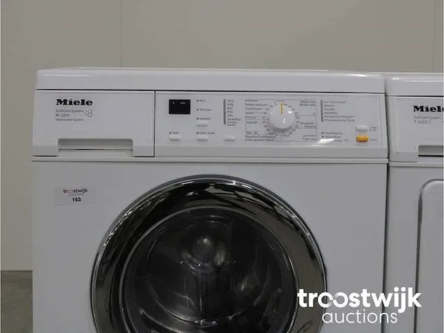 Miele w3241 softcare system wasmachine & miele t4263 c softcare system droger - afbeelding 3 van  8