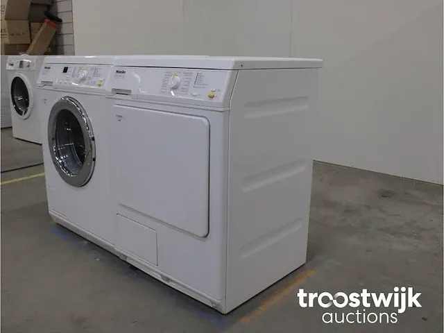 Miele w3241 softcare system wasmachine & miele t4263 c softcare system droger - afbeelding 6 van  8