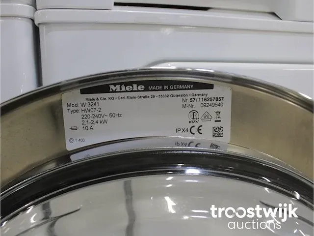 Miele w3241 softcare system wasmachine & miele t4263 c softcare system droger - afbeelding 7 van  8