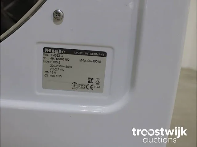 Miele w3241 softcare system wasmachine & miele t4263 c softcare system droger - afbeelding 8 van  8