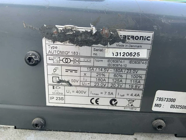 Migatronic automig 183i mig lasapparaat - afbeelding 7 van  7