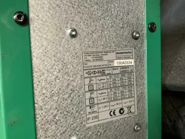 Migatronic focus tig 200 ac/dc lasapparaat - afbeelding 6 van  6