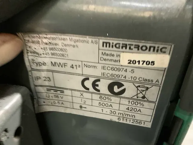 Migatronic sigma mps 400 lasapparaat - afbeelding 3 van  13