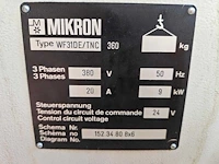 Mikron - wf31de/tnc 360 - cnc-freesmachine - afbeelding 14 van  17