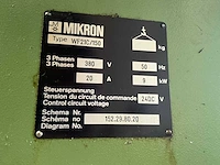 Mikron wf21c universele freesmachine - afbeelding 18 van  19