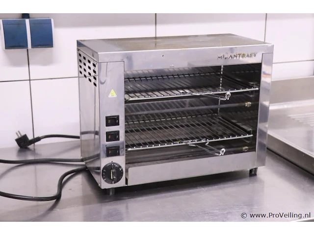 Milan toast/tosti-apparaat - 44x24x22cm - afbeelding 1 van  3