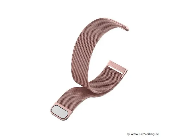 Milanees smartwatch bandje fitbit versa 3/fitbit sense - roze (betreft alleen het bandje. geen smartwatch!) - afbeelding 1 van  2