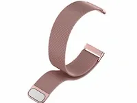 Milanees smartwatch bandje fitbit versa 3/fitbit sense - roze (betreft alleen het bandje. geen smartwatch!) - afbeelding 1 van  2