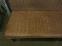 Milano cognac 185cm eettafel bank - afbeelding 5 van  6