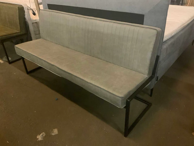Milano grey 185cm eettafel bank - afbeelding 1 van  5