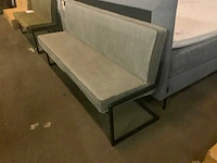 Milano grey 185cm eettafel bank - afbeelding 2 van  5
