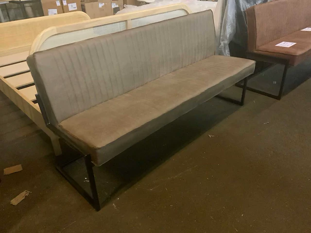 Milano liver 185cm eettafel bank - afbeelding 3 van  6