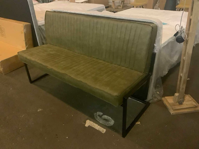 Milano moss 185cm eettafel bank - afbeelding 1 van  5