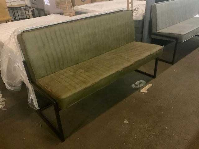 Milano moss 185cm eettafel bank - afbeelding 2 van  5