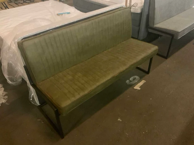 Milano moss 185cm eettafel bank - afbeelding 3 van  5