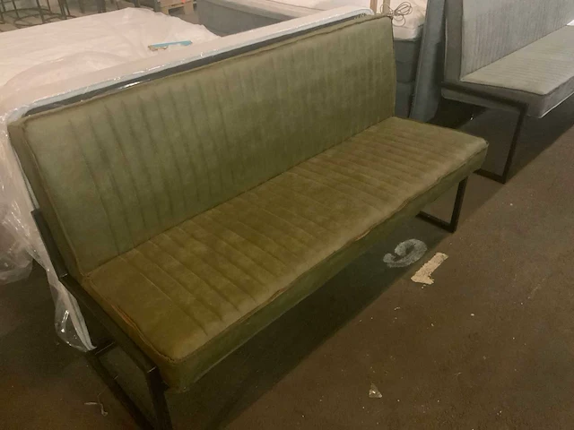 Milano moss 185cm eettafel bank - afbeelding 4 van  5