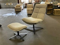 Milano relaxfauteuil met voetenbank