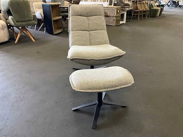 Milano relaxfauteuil met voetenbank - afbeelding 2 van  6