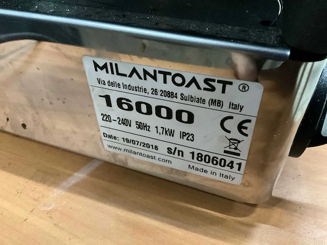 Milantoast 16000 contactgrill - afbeelding 6 van  6