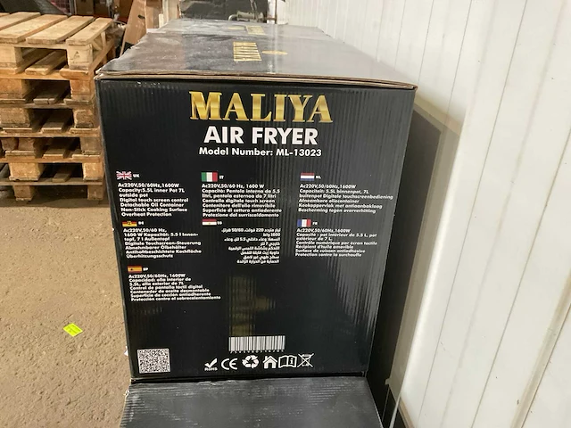 Milaya 7 liter air fryer (10x) - afbeelding 8 van  9