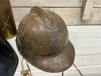Militaria helmen en kogelhuls 1918 (3x) - afbeelding 3 van  9