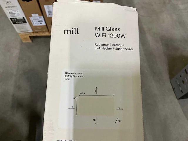 Mill glass wifi 1200w paneelverwarming - afbeelding 4 van  4