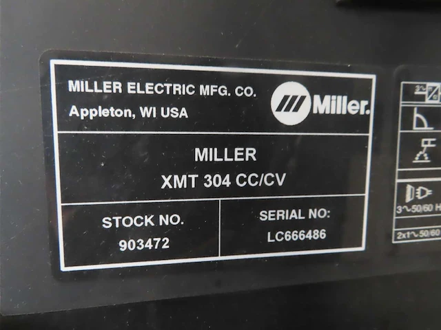 Miller - xmt 304 series - lasapparaat - afbeelding 7 van  9