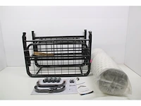 Milliard diplomat opklapbed/logeerbed eenpersoons dik met luxe traagschuim matras 190 x 79 x 125 cm - afbeelding 5 van  6