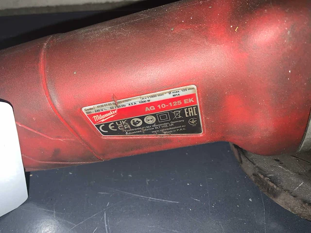 Milwaukee - 2021 - ag 10 125 ek haakse slijper - afbeelding 2 van  2